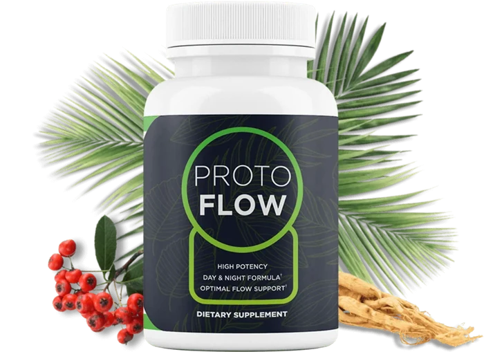 Bottle of ProtoFlow prostate support capsules
